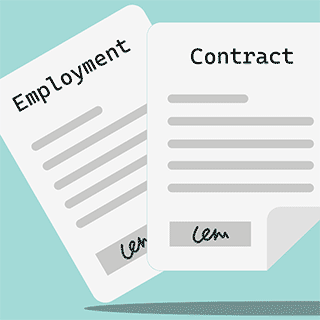 A employment contract thumb original